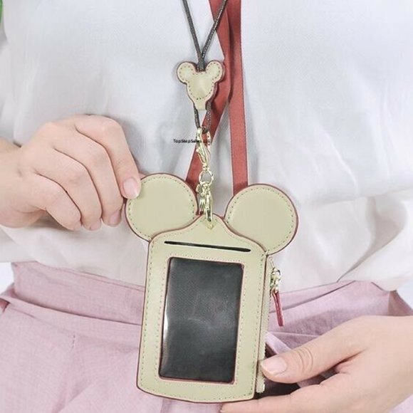 Mickey Mouse Lanyard Credit Card Holder Keychain (choose your color) 1pc - Picture 11 of 14